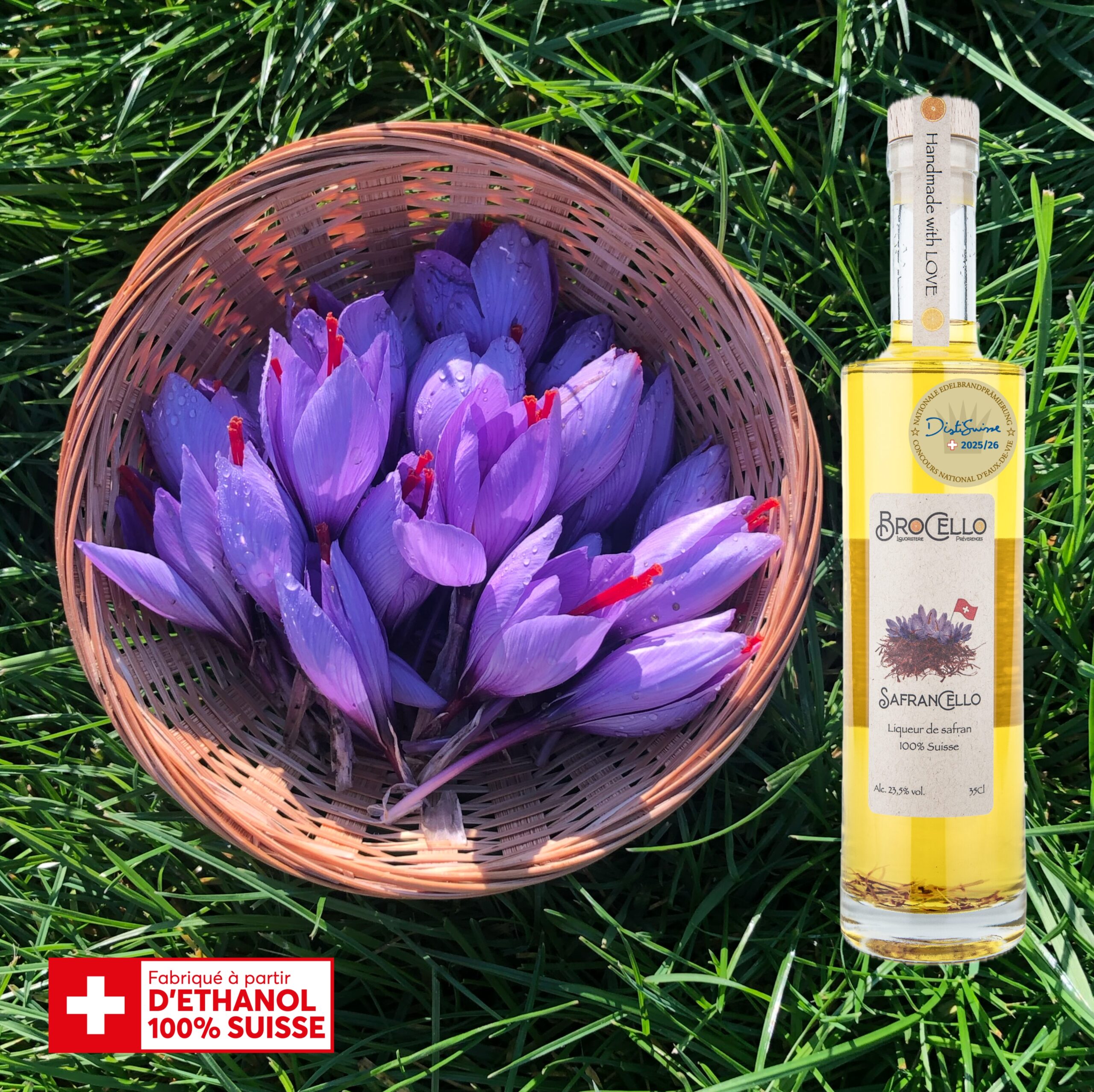 SafranCello 35cl - Liqueur de safran 100% suisse 2 SafranCello 35cl - Liqueur de safran 100% suisse – Image 2